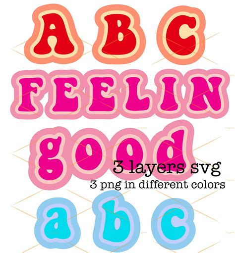 Free Layered Svg Fonts 608 SVG PNG EPS DXF File