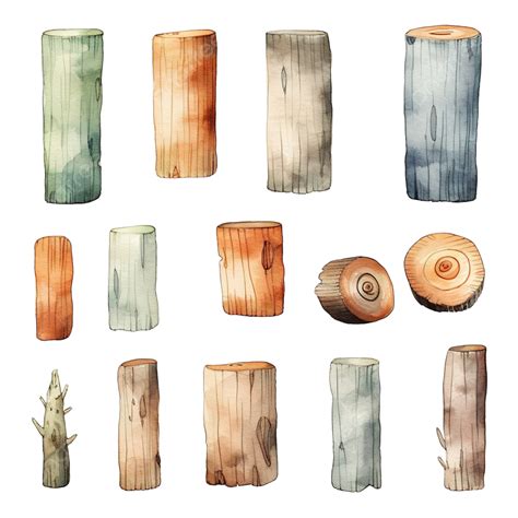 Watercolor Wood Clip Art, Watercolor, Camping, Jungle PNG Transparent Image and Clipart for Free ...