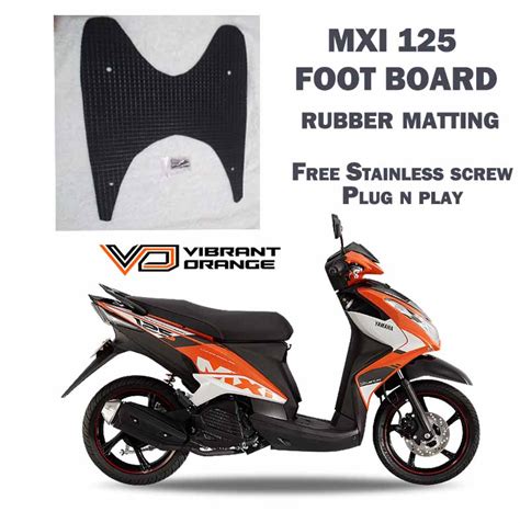 Yamaha MXI 125 Rubber Matting With Stainless Screw | Lazada PH