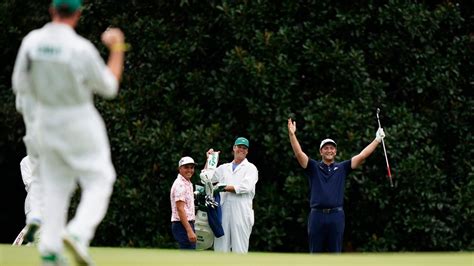 Jon Rahm skips ball across pond in amazing hole-in-one at the Masters | CTV News