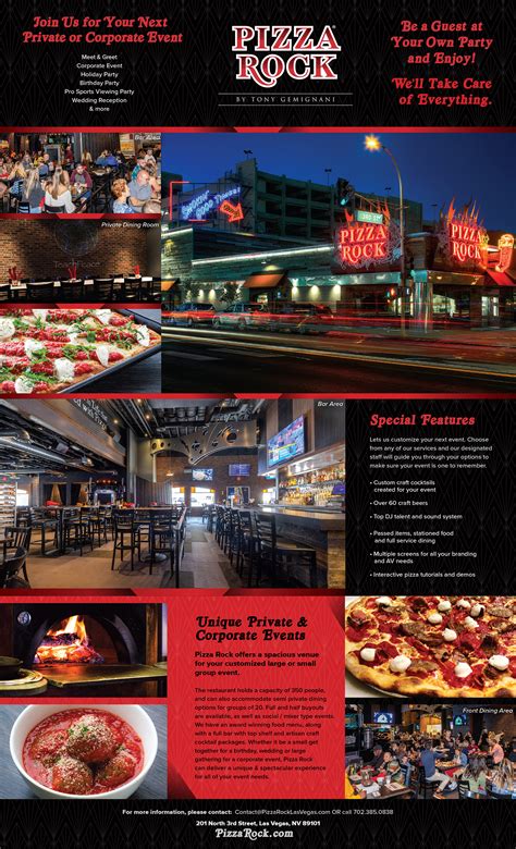 Private Dining, Groups & Buyouts – Pizza Rock Las Vegas