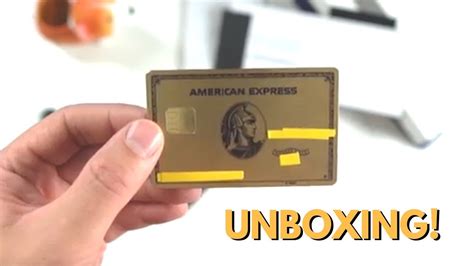 "New" METAL Amex Gold Card Unboxing - YouTube