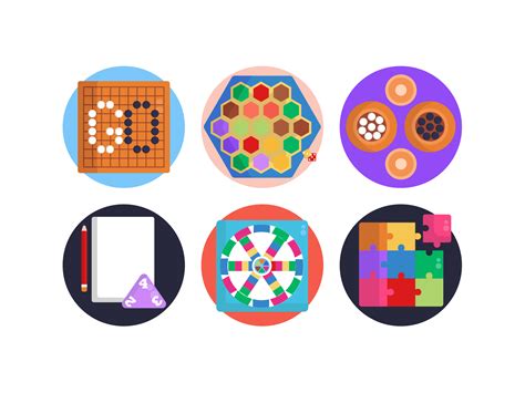 Board Games Icons by Dighital on Dribbble