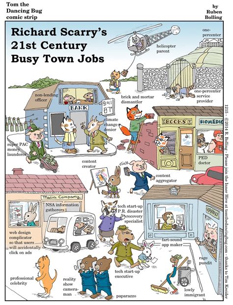 Richard Scarry’s 21st Century Busy Town Jobs | The Nib | Richard scarry ...