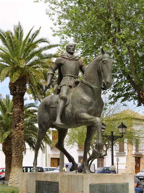 Equestrian statue of Diego de Almagro in Almagro Spain