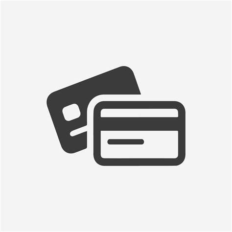 credit card icon vector isolated. credit debit card, bank card symbol sign 15805745 Vector Art ...