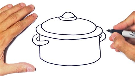 Sketch Cooking Pot Drawing - Depp My Fav