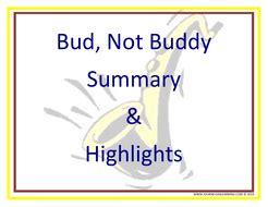 Bud, Not Buddy-Summary and Highlights | Teaching Resources