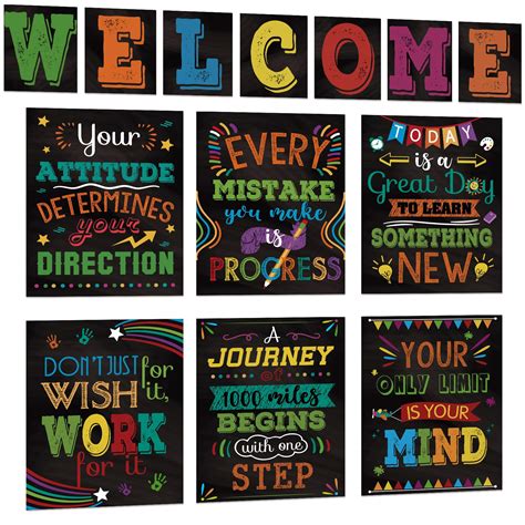 Buy 13 pieces Motivational s for Classroom, Laminated Inspirational ...