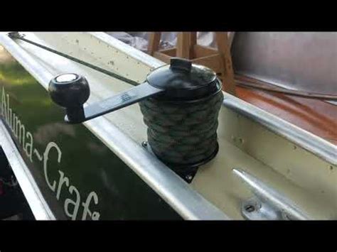 Manual boat anchor winch ~ Catamaran self build