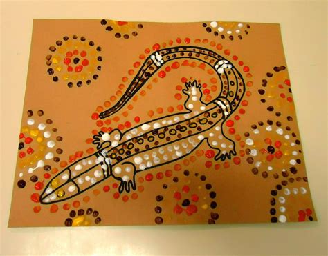 To the Lesson!: Australian Aboriginal Dot Painting