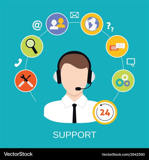 Customer support service Royalty Free Vector Image