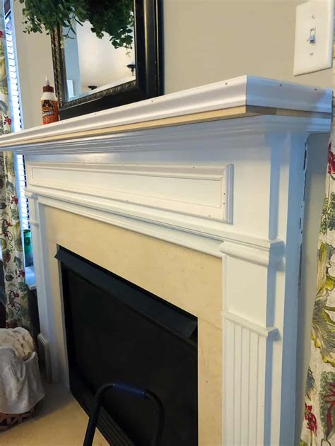 How to Update a Fireplace Mantel with Trim – Simply2moms