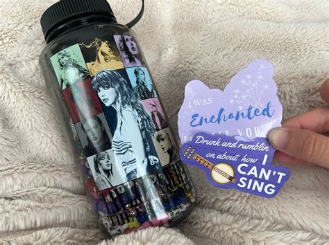 Taylor Swift Inspired Water Bottle Stickers - Etsy