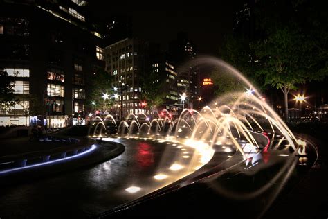 Columbus Circle Fountain | A. Strakey | Flickr