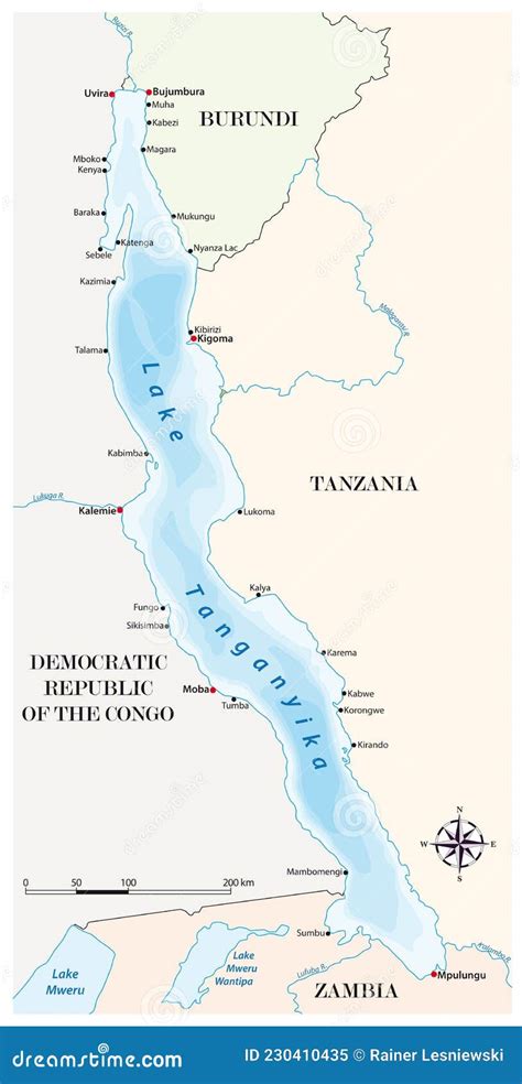 Map Lake Tanganyika On Blue Felt Stock Photography | CartoonDealer.com #191900012