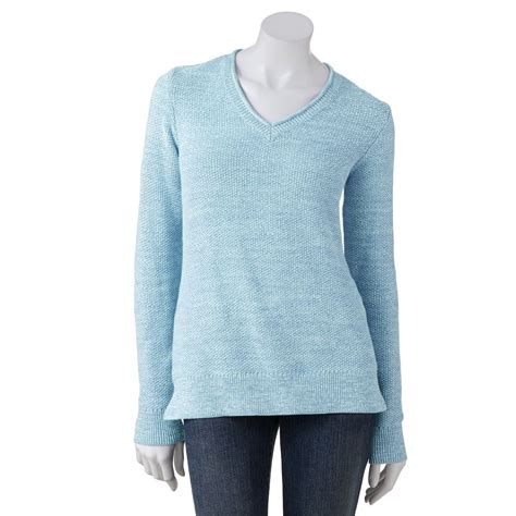 Women's Croft & Barrow® Marled Textured Sweater | Clothes, Sweaters, Women