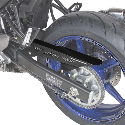 cubre cadena en aluminio negro barracuda suzuki sv650 16-18 | Nilmoto