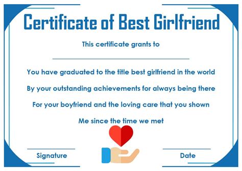 Surprise Your Girlfriend Using These 16+ Best Girlfriend Certificate ...