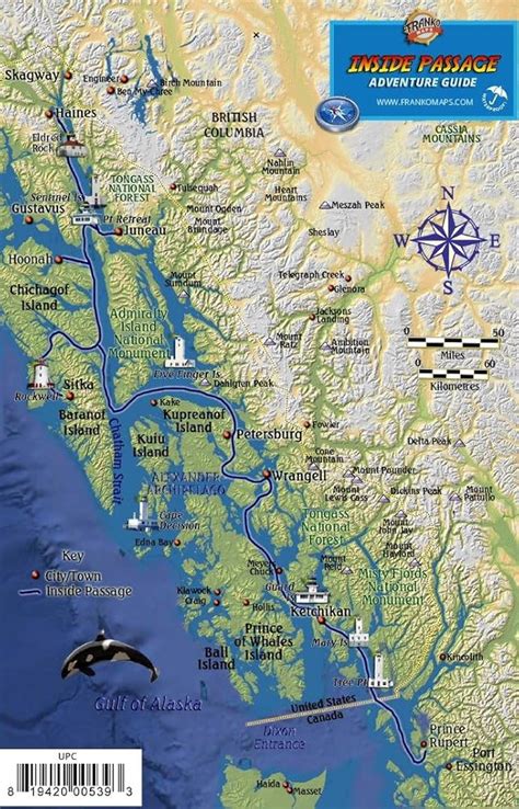 Map Of Alaska Inner Passage - Fall Colors 2024