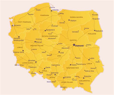 Map of Poland