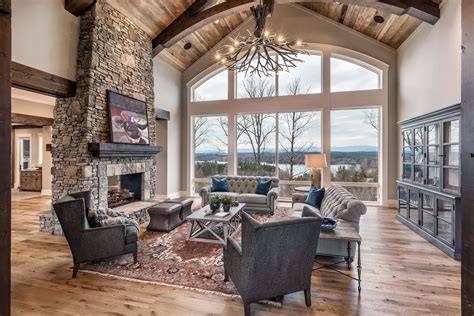 Luxury custom homes builder Asheville, Greenville | Dillard-Jones | Lake house interior ...