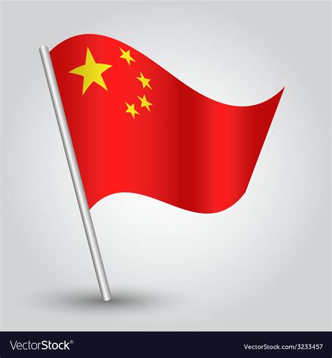 Flag china Royalty Free Vector Image - VectorStock