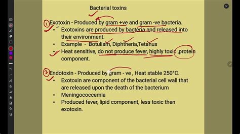 Cell biology |Bacterial toxins |Exotoxin |Endotoxin| Examples and brief description - YouTube