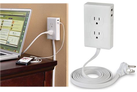 Wall Mounted Outlet Extender - No More Crawling Under the Desk