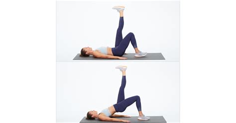 Single-Leg Bridge | Full-Body Workout With Weights | POPSUGAR Fitness Photo 5