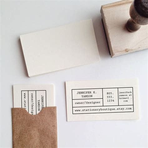 14 Custom Stamps to Make Your Own Business Cards - Jayce-o-Yesta