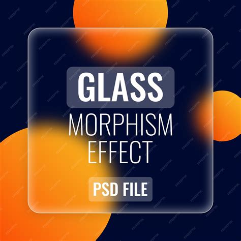 Premium PSD | Psd glass morphism effect with gradient color background