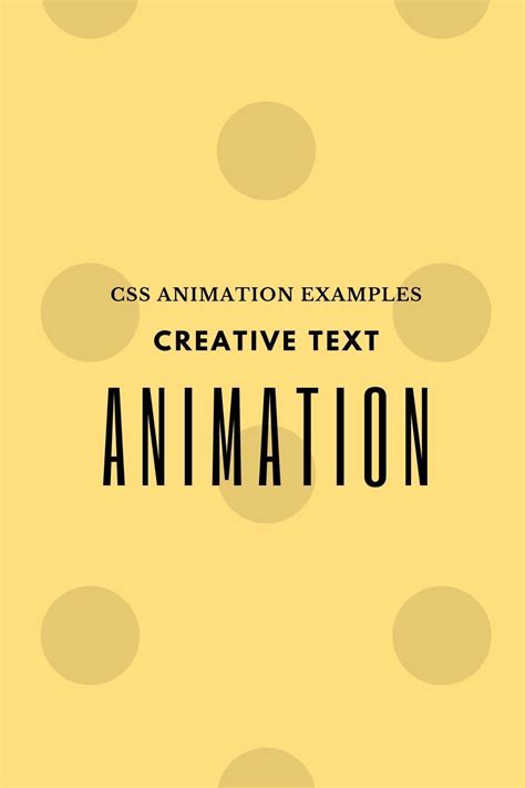 Creative Text Animation Using HTML & CSS Css Animation Examples, Animation Types, Text Animation ...