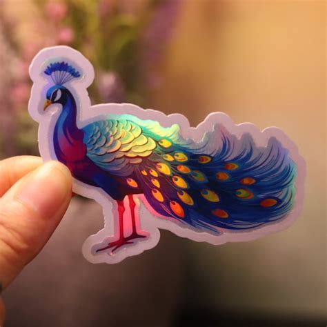 Peacock Stickers - Etsy