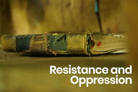 Resistance and Oppression | Bible League Canada