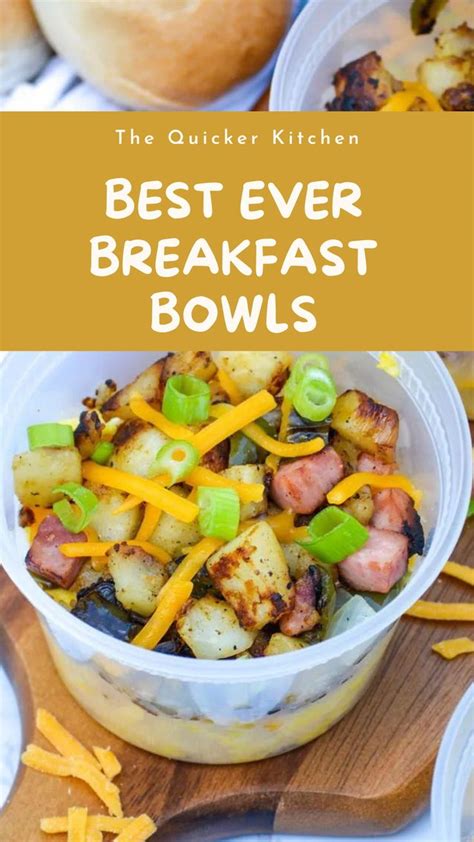 Grab & Go Make Ahead Breakfast Bowls | Recipe | Breakfast bowls, Make ...