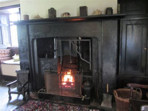 The kitchen fireplace at Townend... © Carol Walker :: Geograph Britain ...