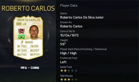 10. Roberto Carlos - TOP 5 FIFA COINS STORES REVIEWS www.fifa-coins.com ...