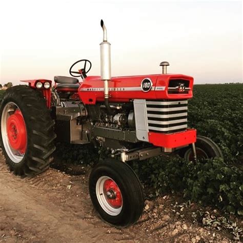 From @e_herrington_ this nice restored 1968 Massey Ferguson 180 - thanks #johndeere # ...