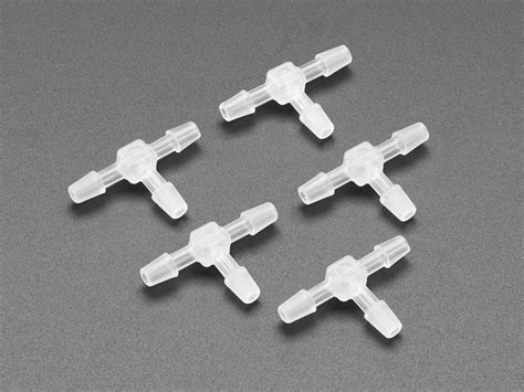 T-Connector For Silicone Tubing - 5 Pack : ID 4662 : $4.50 : Adafruit Industries, Unique & fun ...