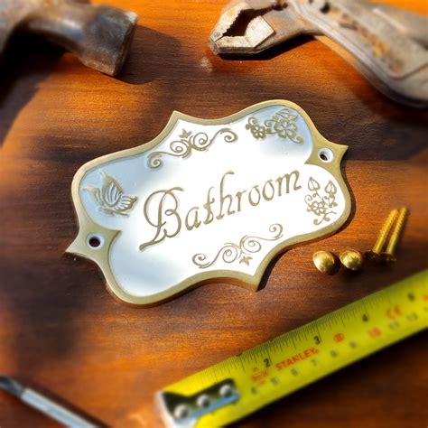 Vintage Bathroom Sign - Toilet Sign - Bath Sign – The Metal Foundry