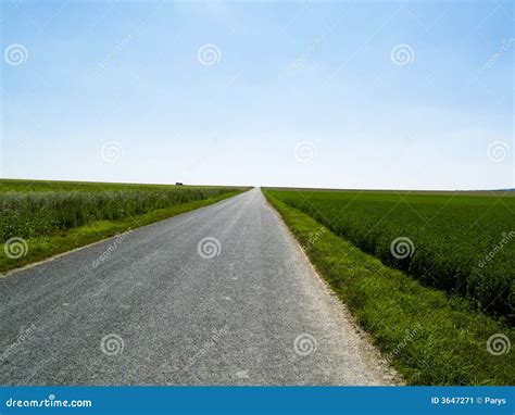 Rural route and blue sky. stock image. Image of empty - 3647271