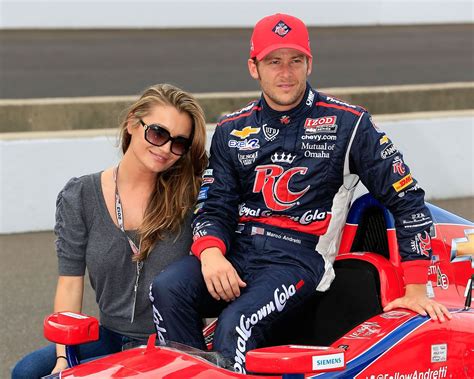 Race Car Driver Marco Andretti Marries Model Marta Krupa