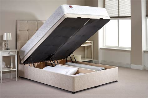 Small Double Foot End Opening Ottoman Bed With Mattress - Appian