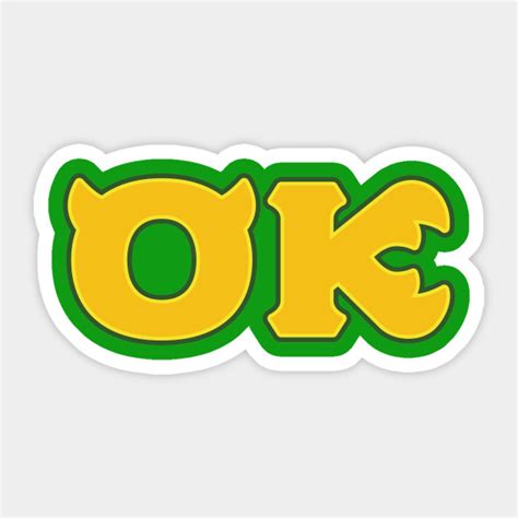 Oozma Kappa (Monsters U) - Ok - Sticker | TeePublic