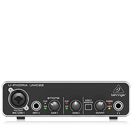 Behringer U-Phoria UMC22 USB Audio Interface - Guitar Paradise