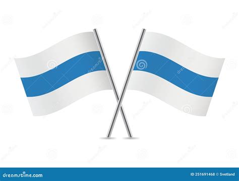 Russian Anti-war Flags. White-blue-white Flag. Insignia of the Freedom ...