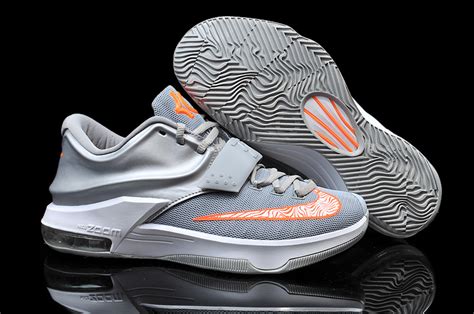 2015 Nike KD 7 Grey Orange Basketball Shoes Order Cheap 2015 Nike KD 7 ...