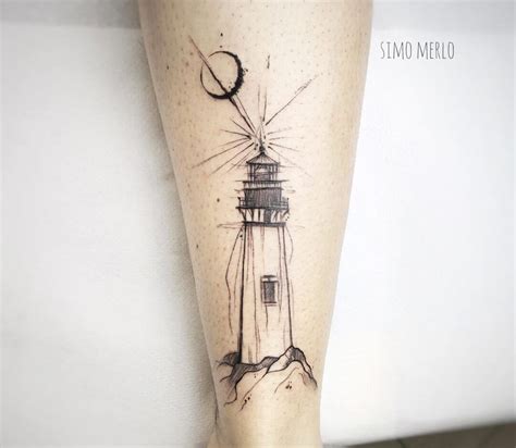 Lighthouse tattoo by Simona Merlo | Photo 29173