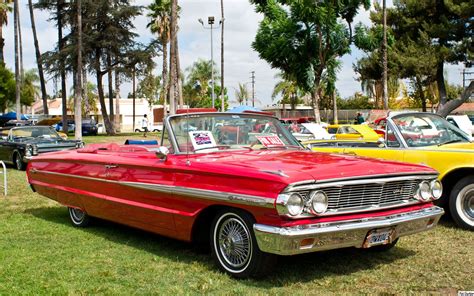 1964 Ford Galaxie 500 XL convertible with top down - red - fvr - Ford Products - Antique ...